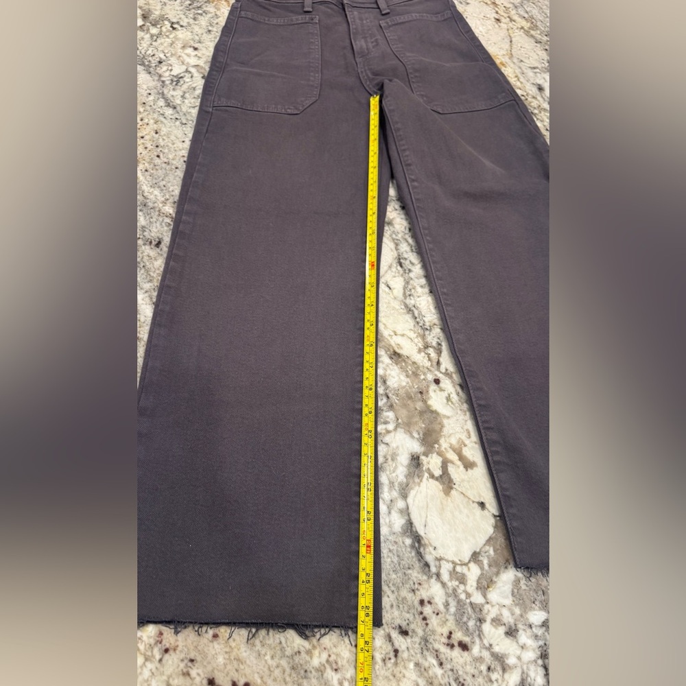 Women's Just Black Denim Gray The Nautical Way High Rise Wide-Leg Raw Hem Sz 25 - Picture 4 of 7